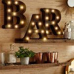 Metal Number/Alphabet LED Letter Lights Light Up Standing Hanging Marquee Decor