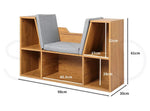 Levede Kids Bookcase Toys Box Shelf Storage Cabinet Container Children Organiser
