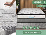 Dreamz Mattress Pocket Spring Bed Queen Double King HD Foam Medium Firm 21-30CM