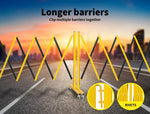 Extendable Garden Gate Mobile Security Retractable Fence Metal Barrier Pet 16ft