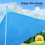 Beach Tent Cabana Camping Canopy Family Sun Shade Shelter Windproof Carry Bag