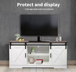 Levede TV Cabinet Entertainment Unit Stand Wooden Table Sliding Barn Door 150CM