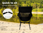 Levede Camping Chair Folding Outdoor Portable Lightweight Fishing Beach Picnic
