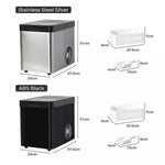 Spector Portable Ice Maker Machine Commercial 2.1L Drink Ice Cube Bar Countertop