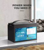 Safetex Lithium Iron LiFePO4 Battery 100AH 200AH 12V Deep Cycle Caravan RV 4WD