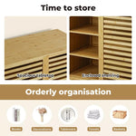 Levede Bamboo Shoe Storage Cabinet Shoes Rack Organizer 4Tier Cupboard