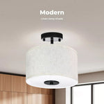 Emitto Pendant Ceiling Light Led Modern Lamp Bedroom Living Room Linen Washable