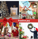 Santaco Christmas Hanging Basket Ornaments LED Lights Home Garden Porch Decor