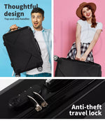 Slimbridge 2PCS Luggage Suitcase Trolley Set Travel TSA Lock Storage Hard Case