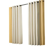 2X Blockout Curtains Blackout Window Curtain Draperies Pair Eyelet Bedroom Decor