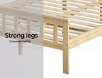 Levede Wooden Bed Frame Queen Double Single Rustic Mattress Base Solid Pine