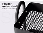Levede 3 Tiers Kitchen Trolley Cart Steel Storage Rack Shelf Organiser Black