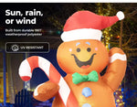 Santaco Christmas Inflatable Gingerbread Man 1.5M Xmas Decor LED Lights Outdoor