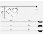 LED Fairy String Lights Curtain Xmas Outdoor Wedding Party Garden Decorations.