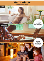 Spector Electric Heater Bladeless Hot+Cool 28'' Timer Remote Control Low Noise