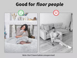 TheNapBed 1.8m Human Size Pet Bed Fluffy Calming Washing Napping Mattress Grey
