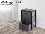 Levede Storage Cabinet Tower Chest of Drawers Dresser Tallboy 3 Drawer Bedside
