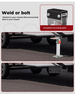 Manan 2X 410mm-545mm Drop Down Corner Steadies Legs 1200LB Caravan Trailer Steel