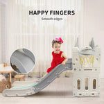 Bopeep 6 In 1 Slide Set Kids Toddlers Basketball Ring Hoop Activity Play Outdoor