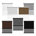 Roller Blinds Blackout Blockout Curtains Double Window Sunshade Mordern Shades