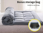 Dreamz Mattress Protector Topper Bamboo Charcoal Pillowtop Mat Pad Cover Double