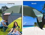 Mountview Beach Umbrella Outdoor Umbrellas Garden Sun Shade Shelter Patio 2.13M.