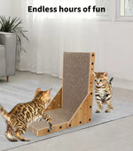 Pawz Cat Scratcher Scratching Board Corrugated Cardboard Scratch Bed Toy Pad Mat