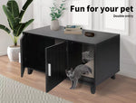 Pawz Enclosed Cat Litter Cabinet Box Kitty Toilet Tray Pet House Table Grey