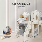 Bopeep 6 In 1 Slide Set Kids Toddlers Basketball Ring Hoop Activity Play Outdoor