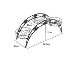2X Plant Stand Outdoor Indoor Metal Black Flower Pot Shelf Garden Corner Shelve