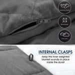 Dreamz Weighted Blanket Heavy Gravity Adults Sleeping Deep Relax 9KG Grey