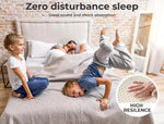 Dreamz Latex Mattress Topper King Natural 7 Zone Bedding Removable Cover 5cm