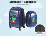 Bopeep Kids Luggage Set 16''13'' 2PCS Travel Suitcase Child Bag Backpack Space)