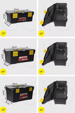 Traderight Tool Storage Set Tool Box 3 PCS Lock Organiser Portable Handle Garage