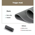 Centra Yoga Mat Non Slip 5mm Thick Exercise Mats Strap Fitness Sports 183x83cm