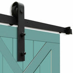 Levede Sliding Barn Double Door Hardware Track Roller Kit 2.4/3/3.6/4M Classic.