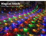 Emitto LED String Fairy Lights Net Mesh Curtain Wedding Party Xmas Decor Outdoor