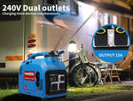 Traderight Inverter Generator Portable 2.2KW Max 2KW Rated Pure Sine RV Camping