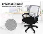 Levede Office Chair Gaming Computer Mesh Chairs Executive Seating Black Grey