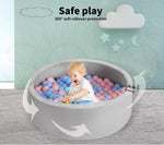 BoPeep Kids Balls Pit Baby Ocean Play Foam Pool Barrier Toy Padding Child Grey