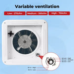 Manan Caravan Roof Vent Shower Hatch Air Exhaust Fan LED Light Camper Trailer