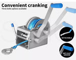 Manan Hand Winch 2000KG /4410LB 3 Speed Manual Car 4WD Boat Marine Trailer 8M