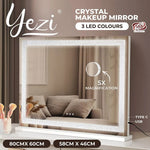 Yezi Crystal Hollywood Vanity Mirror LED Light Makeup Magnifying Bathroom Type C