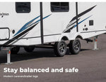Manan 2X 410mm-545mm Drop Down Corner Steadies Legs 1200LB Caravan Trailer Steel