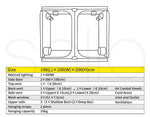 Grow Tent Indoor System Hydroponics Room 600D Oxford Plants Reflective Aluminium