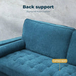 Levede Sofa 3 Seater Fabric Futon Couch Armchair Lounge Recliner Living Room