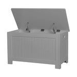 Levede Kids Toy Box Storage Chest Cabinet Container Clothes Organiser Grey
