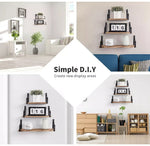Levede Floating Shelf Brackets Display Shelves Bookshelf Wall Mount Rack Storage