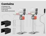 Manan 2X 410mm-545mm Drop Down Corner Steadies Legs 1200LB Caravan Trailer Steel