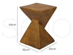 Levede Side Table Coffee Terrazzo Magnesia Concrete Stool Stand Outdoor
